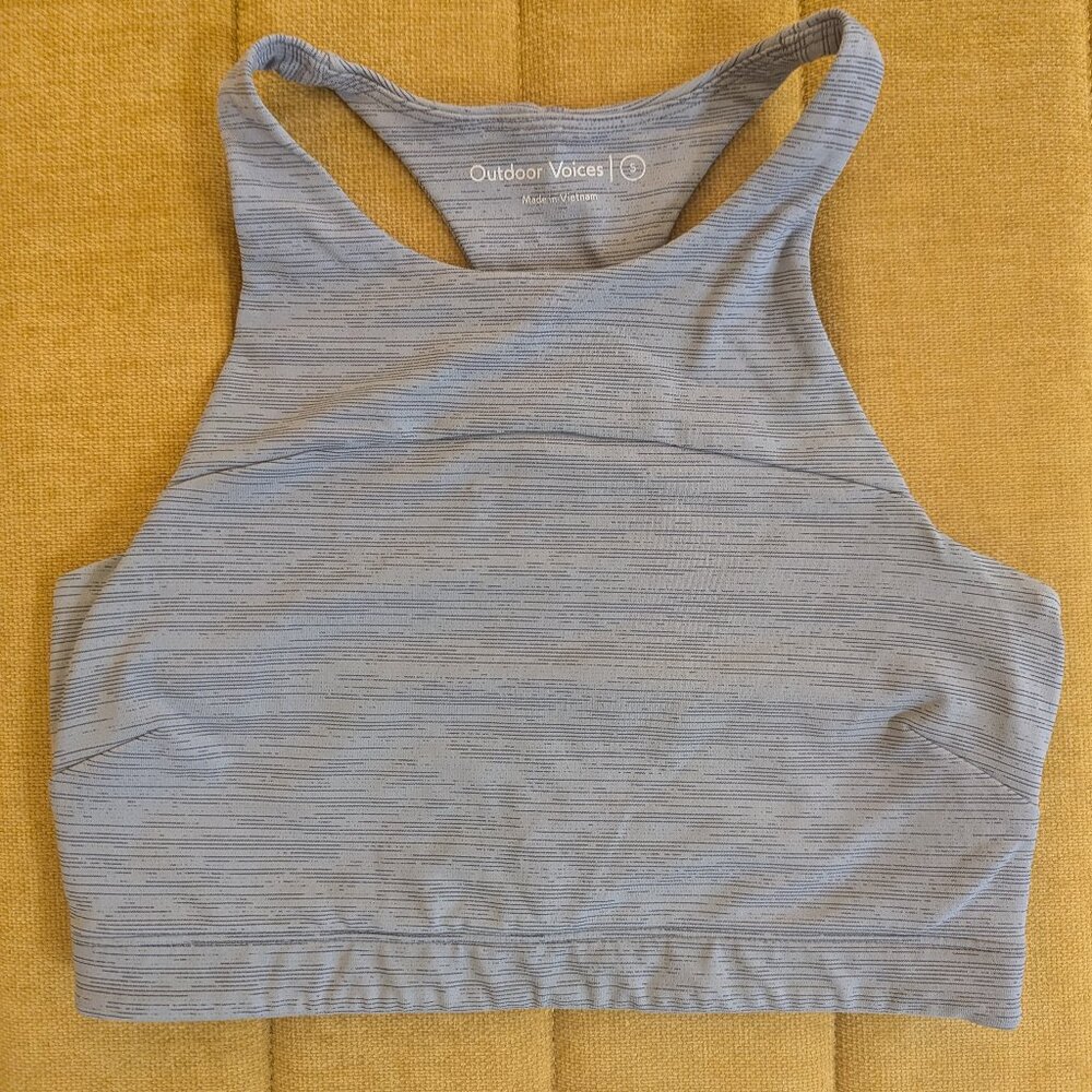Outdoor Voices | TechSweat Crop | Grayish Blue